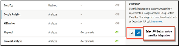 Integrate Google Analytics with Optimizely?