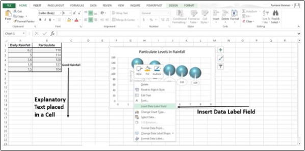 Add Field Data Label