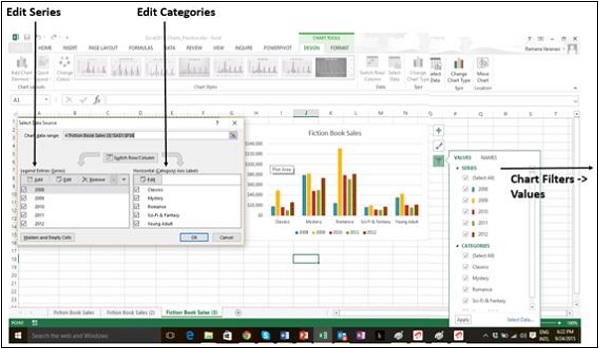 Chart Filters VALUES