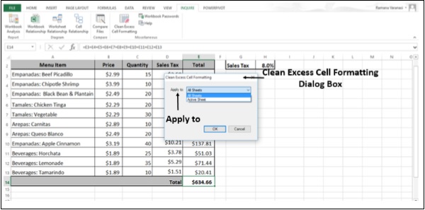 Clean Excess Cell Formatting Appear