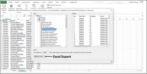 Excel Export