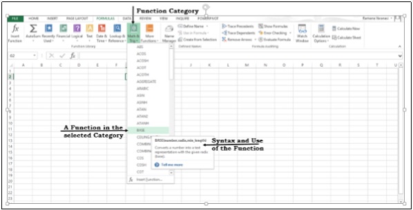 Function Categories