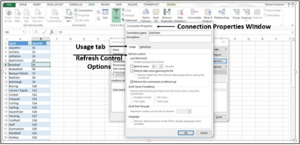 Refresh Control Options