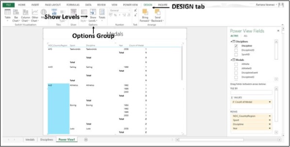 Show Level Option Group