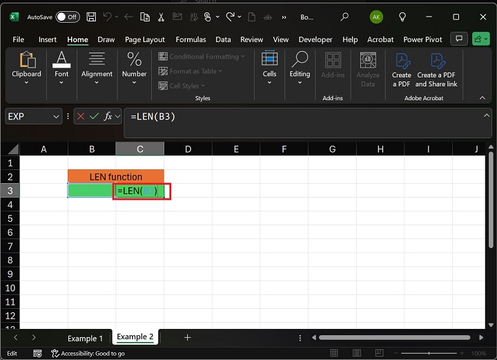 B3 Cell Contains Empty Text Value