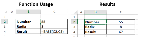 BASE Function