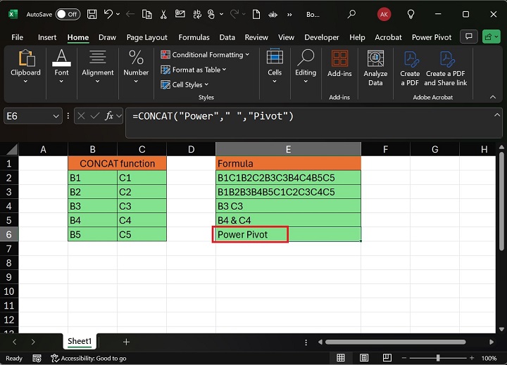 CONCAT Function 10