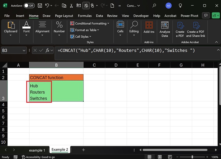 CONCAT Function 12