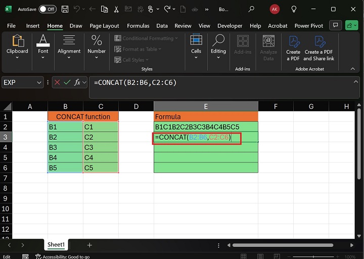 CONCAT Function 3