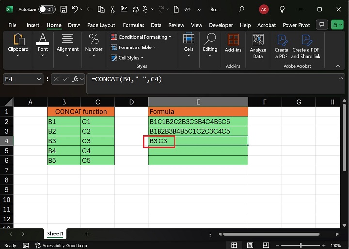 CONCAT Function 6