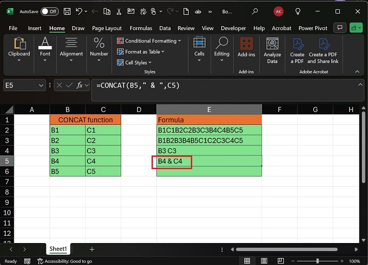 CONCAT Function 8