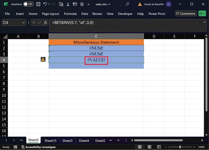 Excel BETAINV Function 16