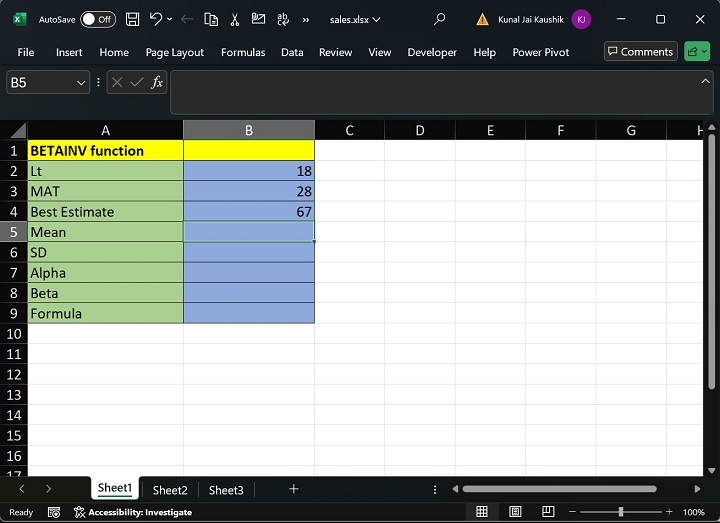 Excel BETAINV Function 3