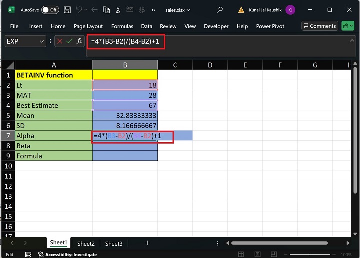 Excel BETAINV Function 6