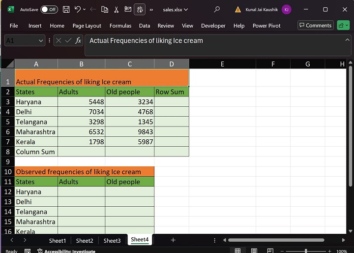 Excel Chitest Function 1