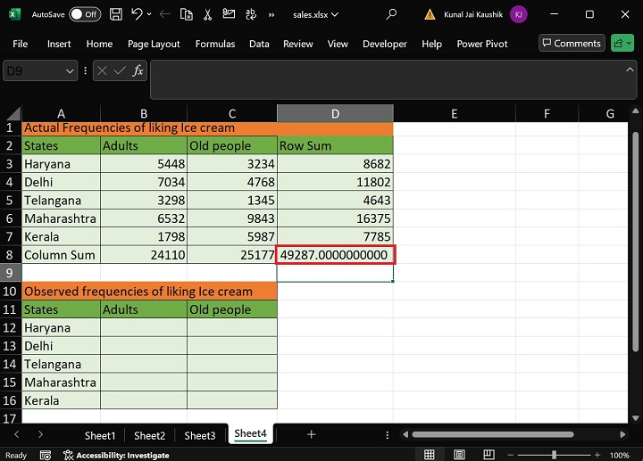 Excel Chitest Function 10