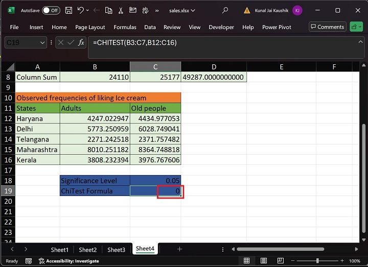 Excel Chitest Function 24