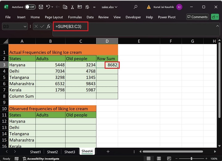 Excel Chitest Function 3