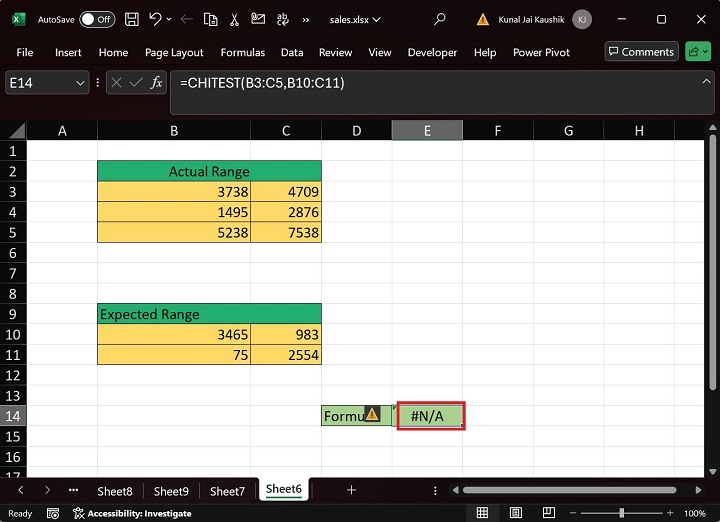 Excel Chitest Function 30