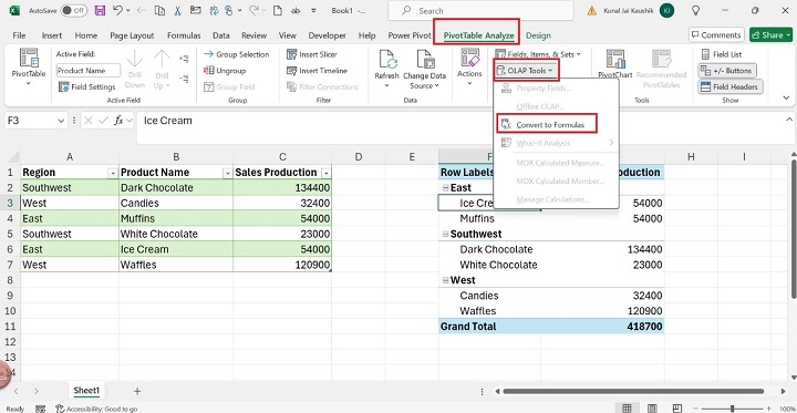 Excel CUBEKPIMEMBER Function 2