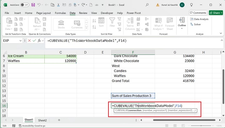 Excel CUBEKPIMEMBER Function 9