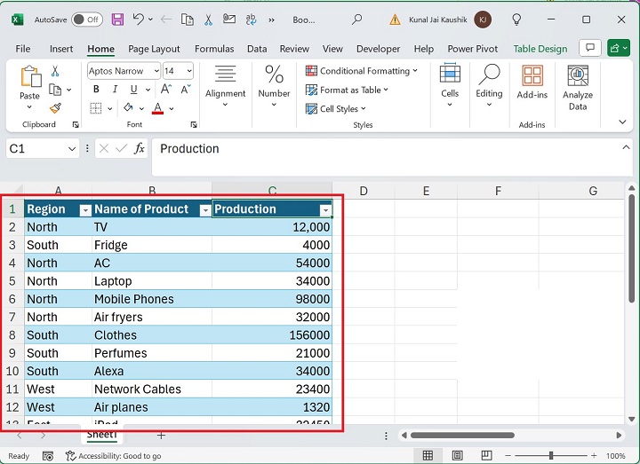 Excel CUBEMEMBER Function 1