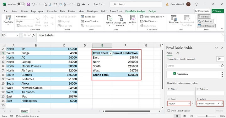 Excel CUBEMEMBER Function 4