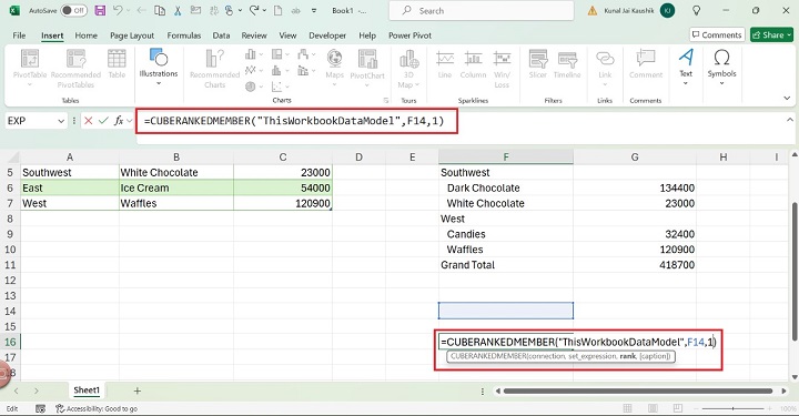 Excel CUBERANKEDMEMBER Function 5