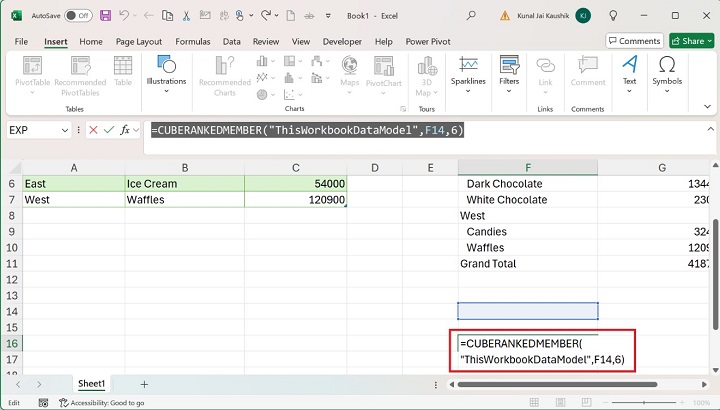 Excel CUBERANKEDMEMBER Function 9