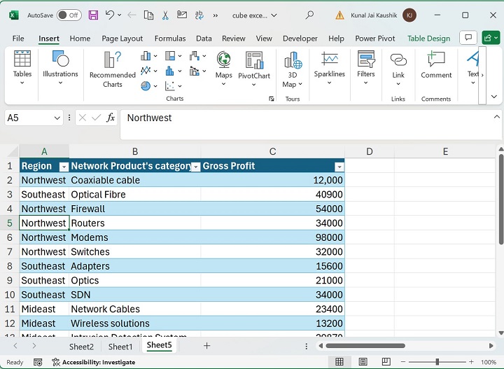 Excel CUBESET Function 1