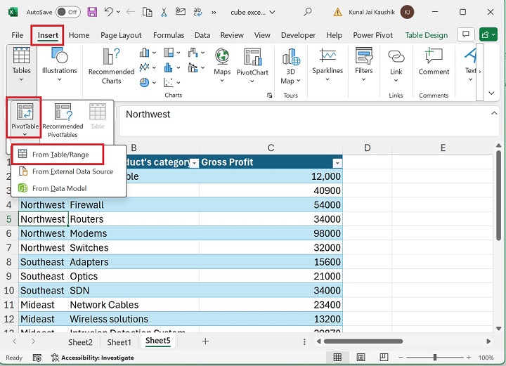 Excel CUBESET Function 2