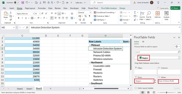 Excel CUBESET Function 4