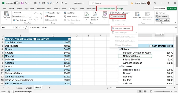 Excel CUBESET Function 5