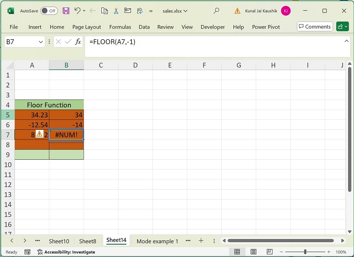 Excel Floor Function 10