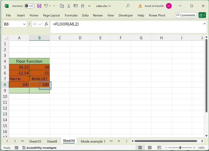 Excel Floor Function 8