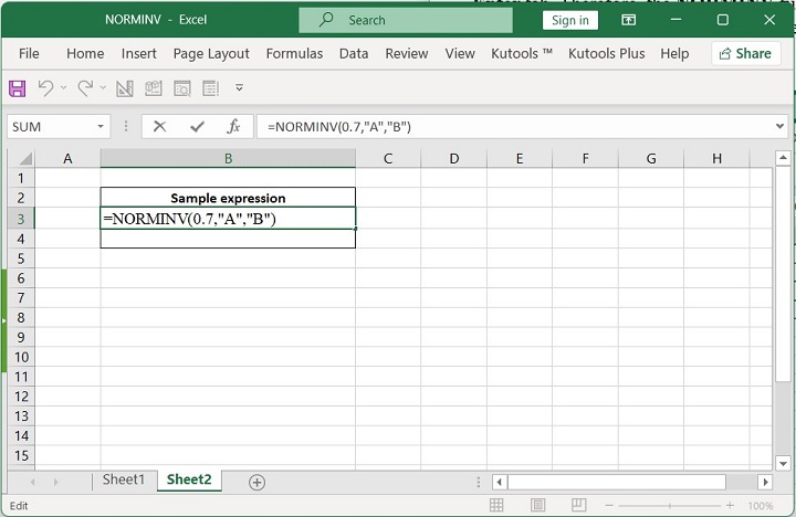 Excel NORMINV Function 4