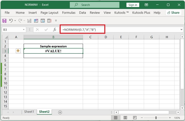 Excel NORMINV Function 5