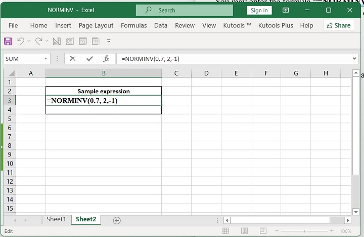 Excel NORMINV Function 6