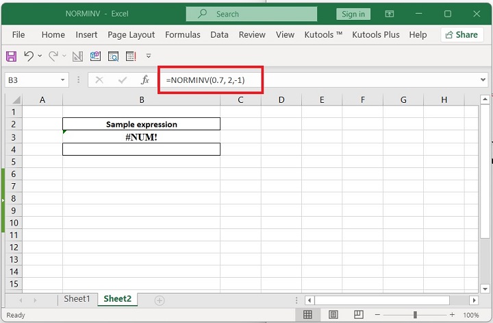 Excel NORMINV Function 7