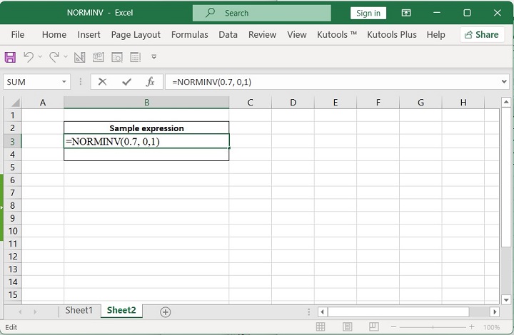 Excel NORMINV Function 8