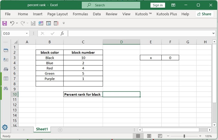 Excel PERCENTRANK Function 8