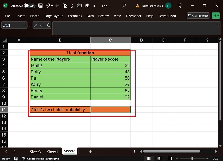 Excel ZTEST Function 3