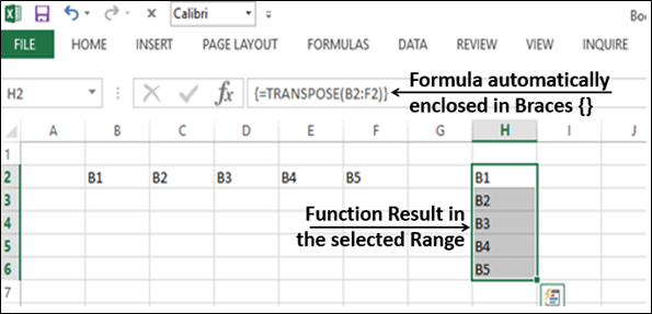 Formula Bar