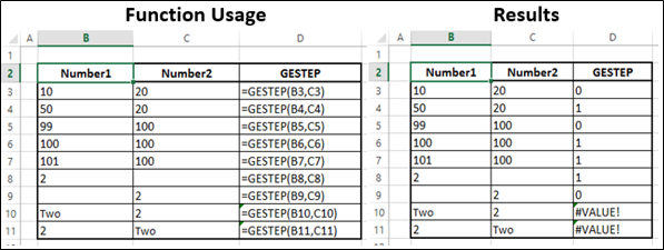 GESTEP Function