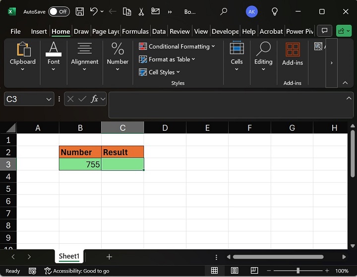 How to get the THAI text in Excel