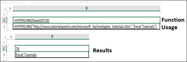 HYPERLINK Function