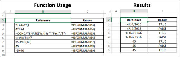 ISFORMULA Function