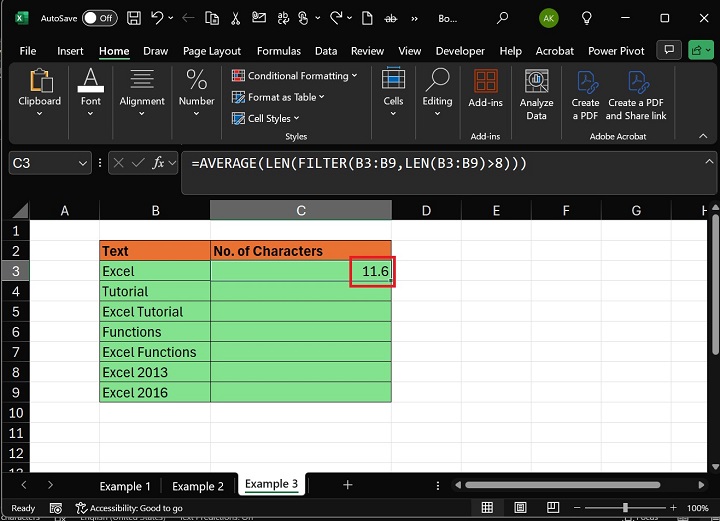 Resulting Value is 11.6