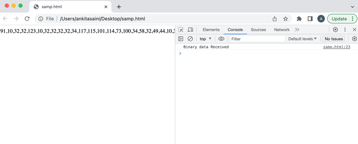 Handling Binary Data 2