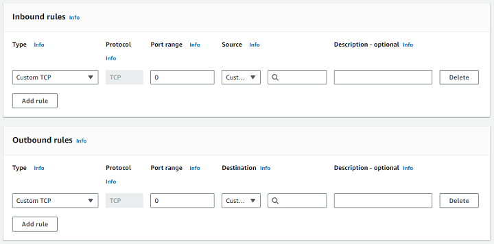 Configure Outbound Rules